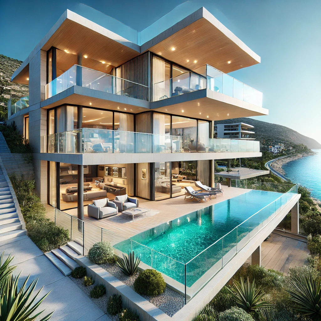 Luxurious seaside villa in Calpe, Spain – ideal property to buy in Calpe Spain with an expansive terrace and stunning Mediterranean view.
